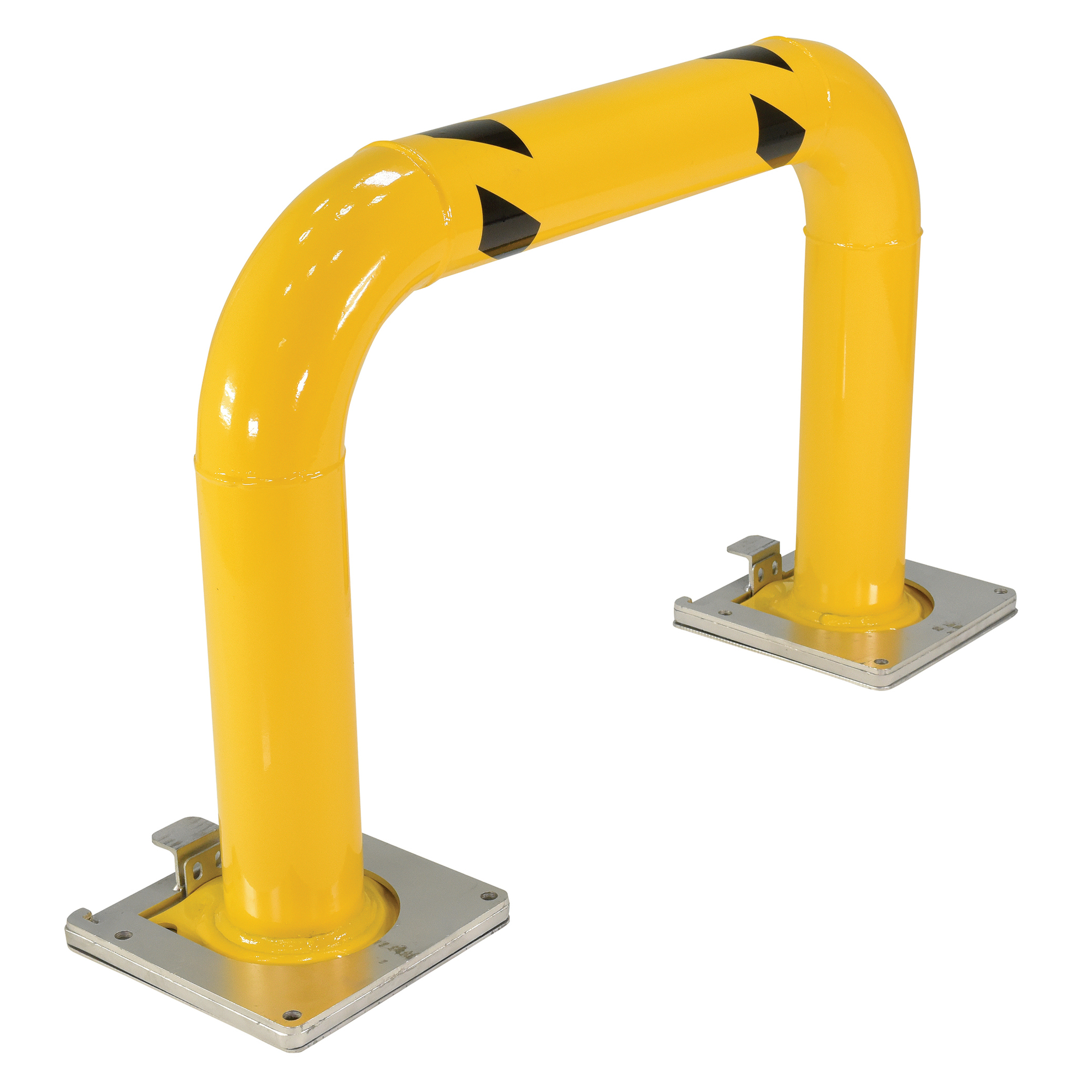 Vestil Steel Removable High-Profile Rack Guard — 36in. x 24in., Yellow, Model# HPRO-RF-36-24-4